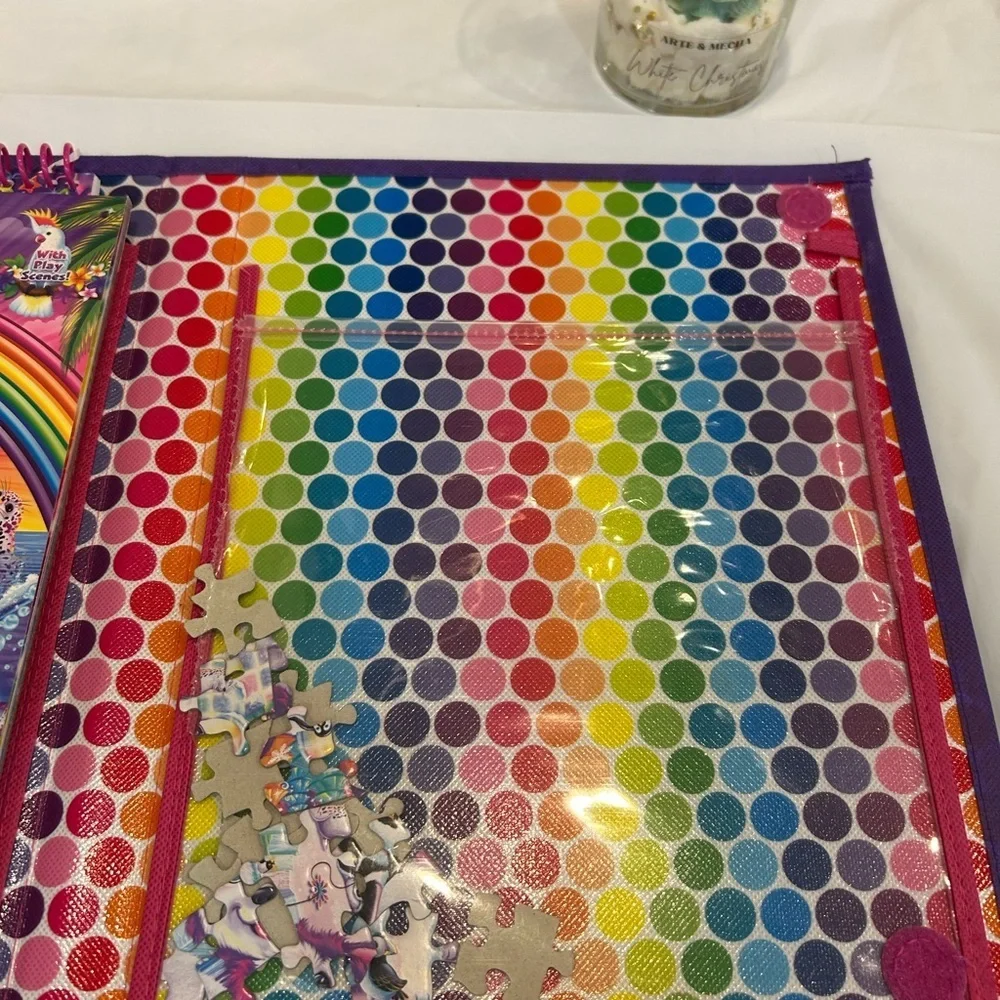 Lisa Frank tikanni portfolio not complete sticker & coloring pad partially used
